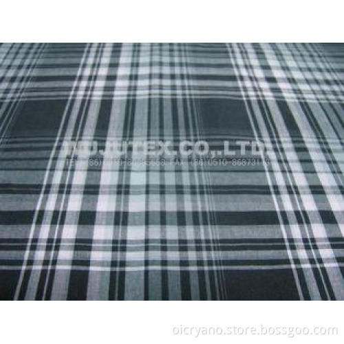Stable Quality 100% Organic Cotton Yarn Dyed Fabric Plain W